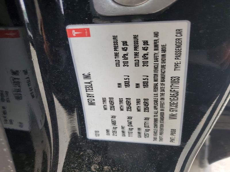 Aukcja sprzedaży 2018 Tesla Model 3, vin: 5YJ3E1EA5JF171853, numer aukcji: 47561266