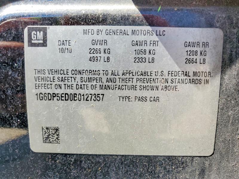 Продажа на аукционе авто 2011 Cadillac Cts, vin: 1G6DP5ED0B0127357, номер лота: 45596556