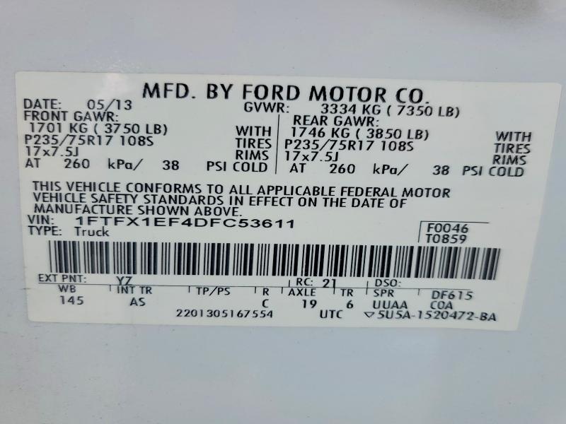 Aukcja sprzedaży 2013 Ford F150, vin: 1FTFX1EF4DFC53611, numer aukcji: 79828745