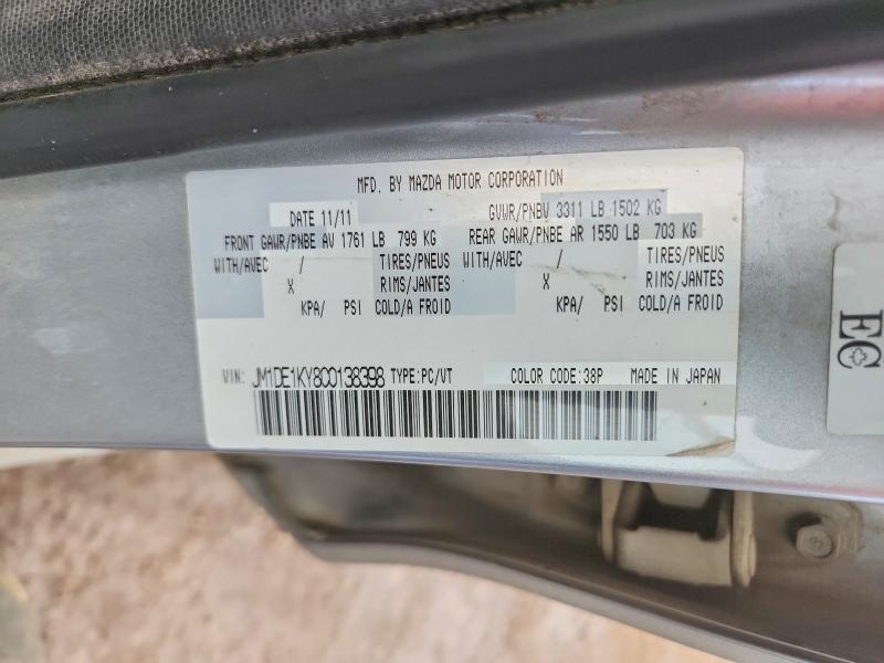 Продажа на аукционе авто 2012 Mazda Mazda2, vin: JM1DE1KY8C0138398, номер лота: 46280556