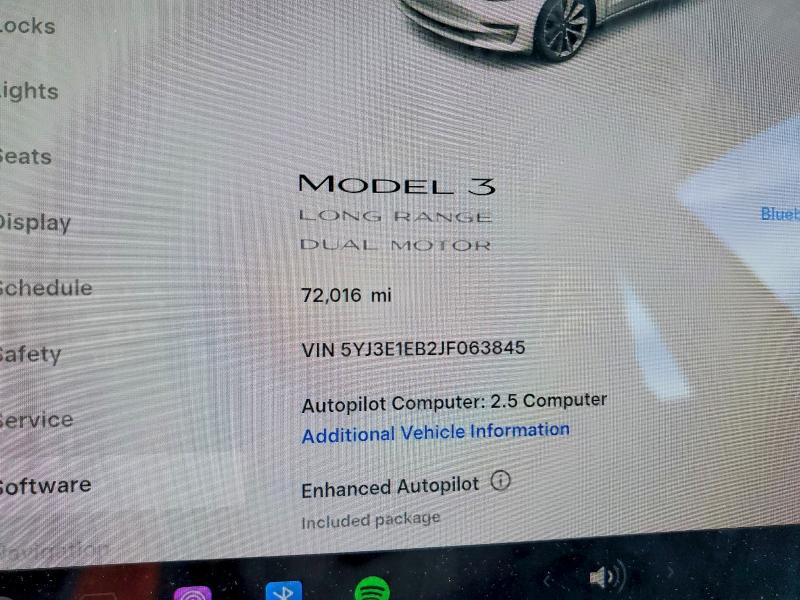 Aukcja sprzedaży 2018 Tesla Model 3, vin: 5YJ3E1EB2JF063845, numer aukcji: 46169976