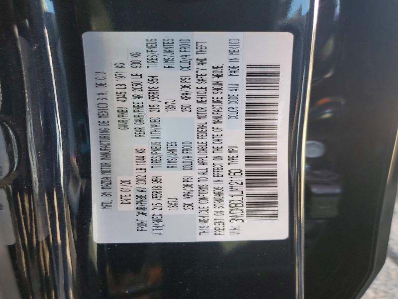 Aukcja sprzedaży 2020 Mazda Cx-30, vin: 3MVDMBCL1LM121160, numer aukcji: 45875486