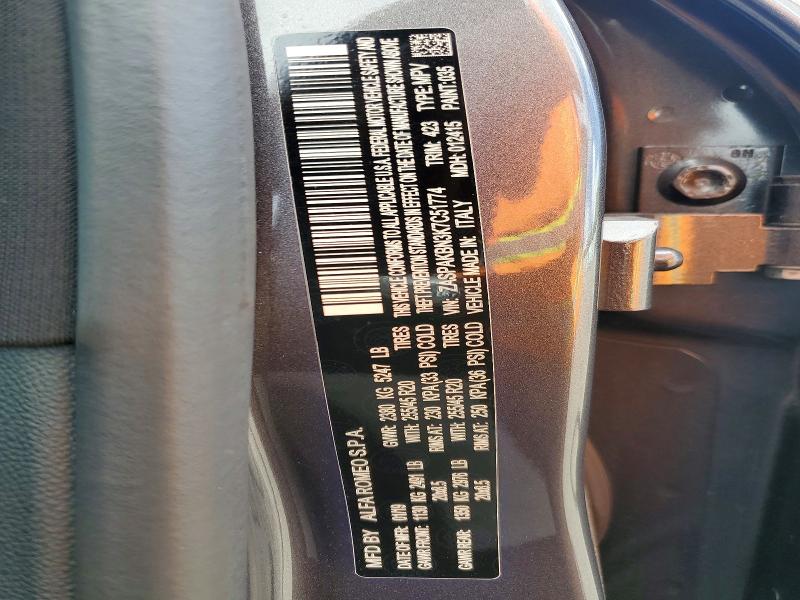 Продажа на аукционе авто 2019 Alfa Romeo Stelvio, vin: ZASPAKBN3K7C51774, номер лота: 79181415