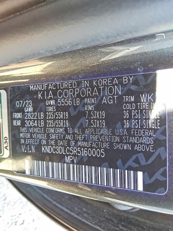 Aukcja sprzedaży 2024 Kia Ev6, vin: KNDC3DLC5R5160005, numer aukcji: 46706046
