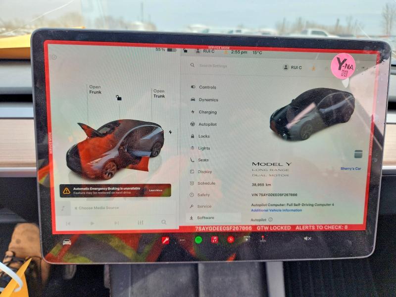 Продажа на аукционе авто 2025 Tesla Model Y, vin: 7SAYGDEE0SF267866, номер лота: 47820756