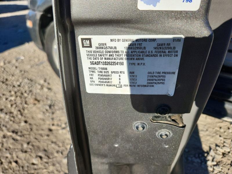 2006 Buick Rainier მანქანა იყიდება აუქციონზე, vin: 5GADT13S262254190, აუქციონის ნომერი: 46901036