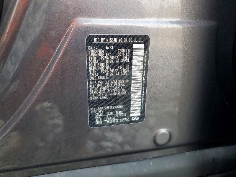 Продажа на аукционе авто 2024 Infiniti Qx80, vin: JN8AZ2BE3R9325107, номер лота: 45500376