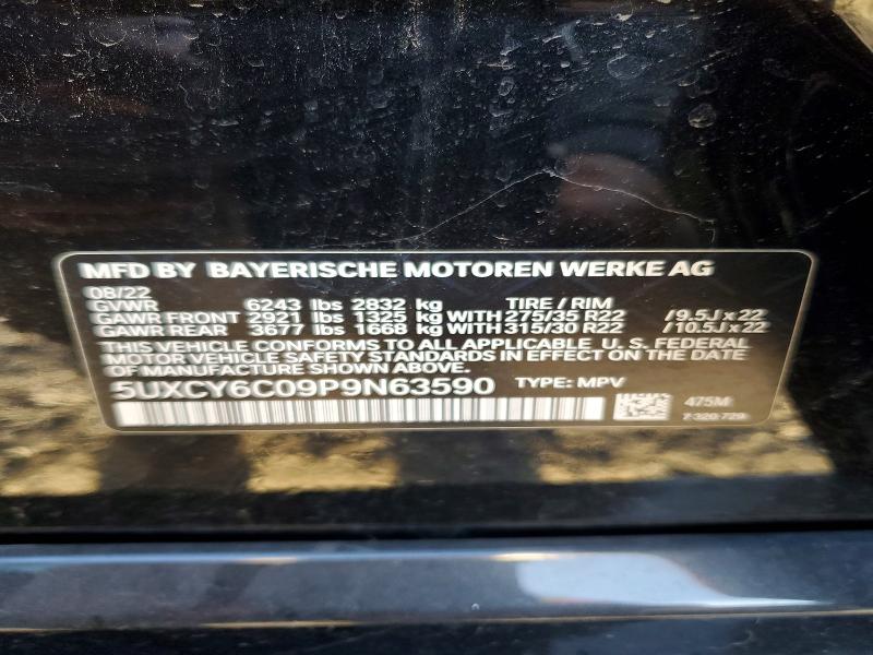 Aukcja sprzedaży 2023 Bmw X6, vin: 5UXCY6C09P9N63590, numer aukcji: 42047896