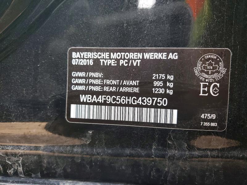 Продажа на аукционе авто 2017 Bmw 430xi, vin: WBA4F9C56HG439750, номер лота: 79065105