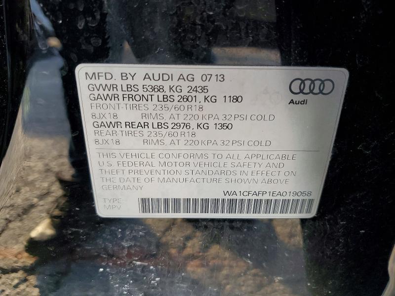 47950796 :رقم المزاد ، WA1CFAFP1EA019058 vin ، 2014 Audi Q5 مزاد بيع