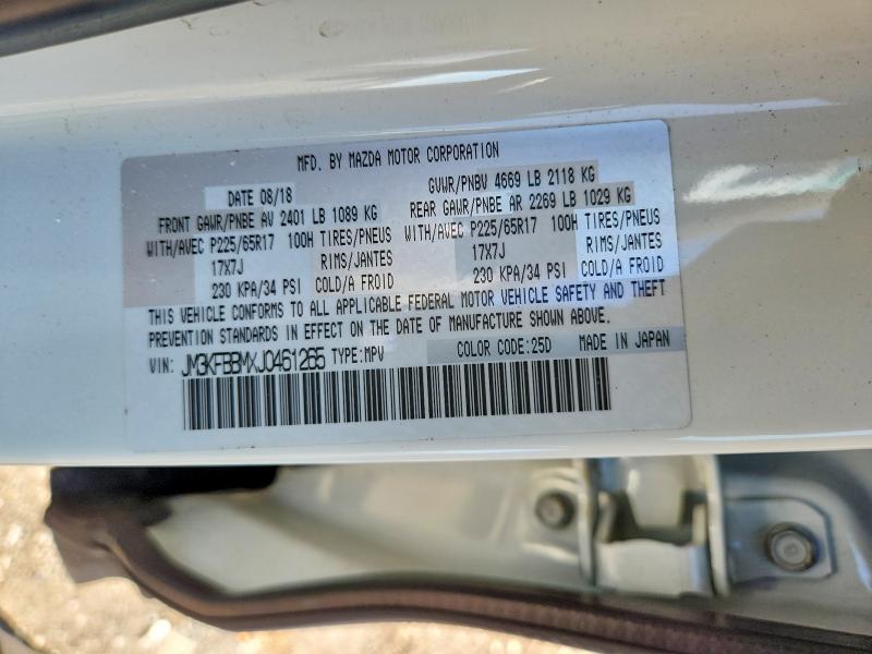 47372776 :رقم المزاد ، JM3KFBBMXJ0461265 vin ، 2018 Mazda Cx-5 مزاد بيع