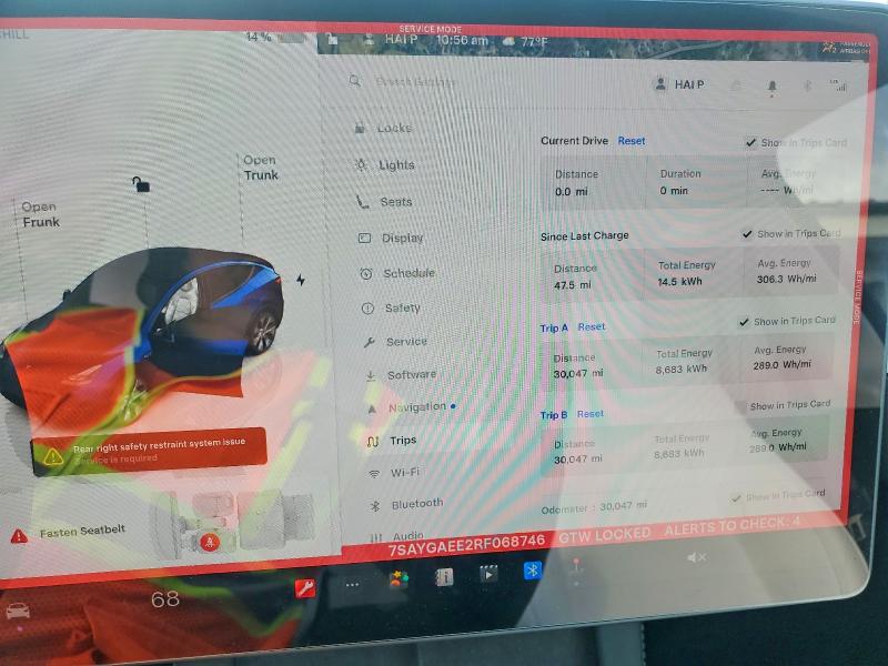 Aukcja sprzedaży 2024 Tesla Model Y, vin: 7SAYGAEE2RF068746, numer aukcji: 42059866