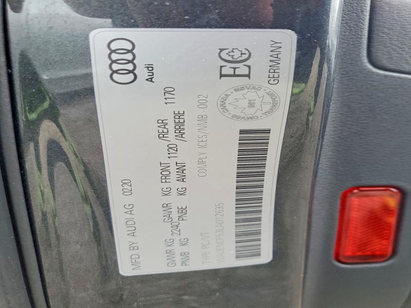 Продажа на аукционе авто 2020 Audi A5, vin: WAUENCF53LA012635, номер лота: 46444836