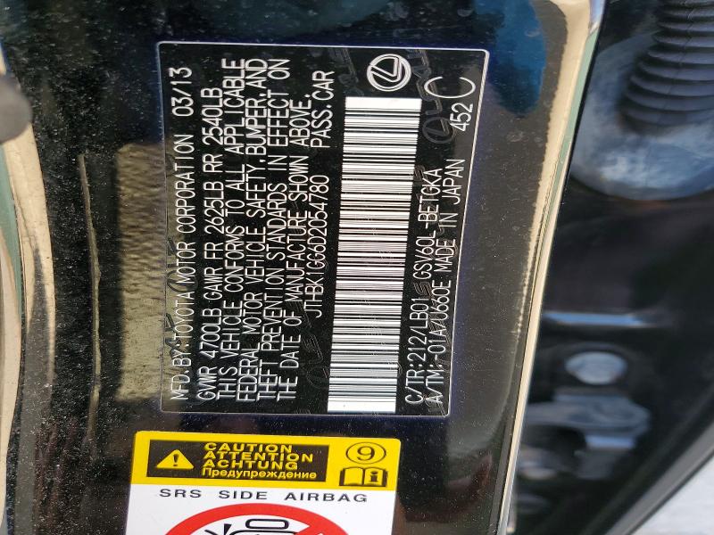 Aukcja sprzedaży 2013 Lexus Es 350, vin: JTHBK1GG6D2054780, numer aukcji: 48085266