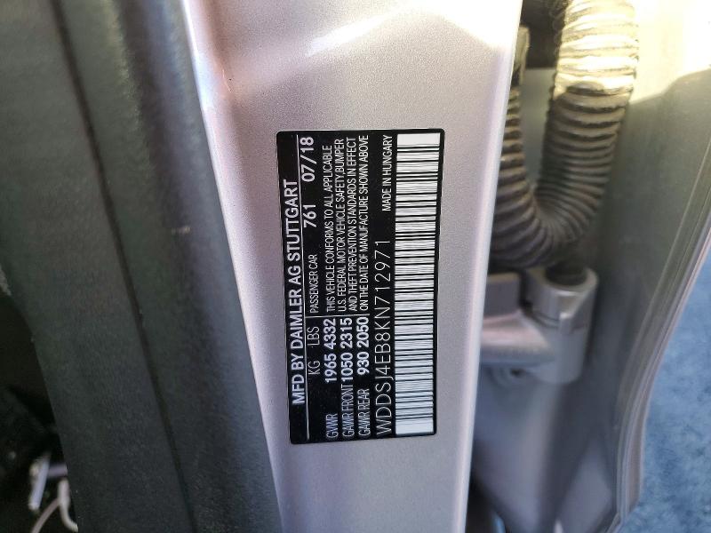 Продаж на аукціоні авто 2019 Mercedes-benz Cla, vin: WDDSJ4EB8KN712971, номер лоту: 47231816