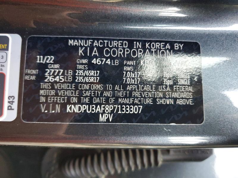 Aukcja sprzedaży 2023 Kia Sportage, vin: KNDPU3AF8P7133307, numer aukcji: 47233136