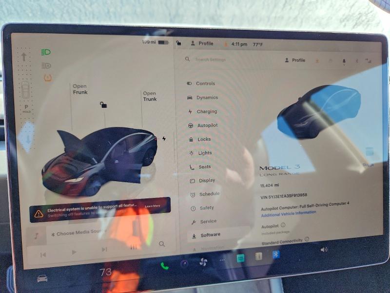 Продаж на аукціоні авто 2025 Tesla Model 3, vin: 5YJ3E1EA3SF913958, номер лоту: 78837815