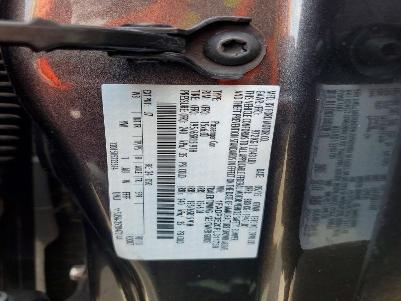 Продажа на аукционе авто 2015 Ford Focus, vin: 1FADP3E20FL311739, номер лота: 46560526