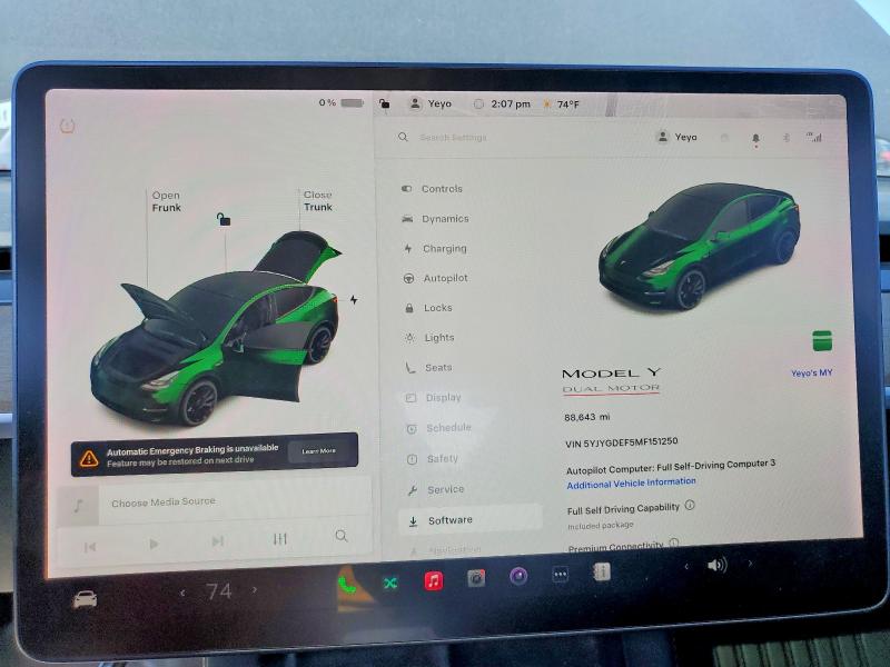 Продажа на аукционе авто 2021 Tesla Model  Y, vin: 5YJYGDEF5MF151250, номер лота: 41989456