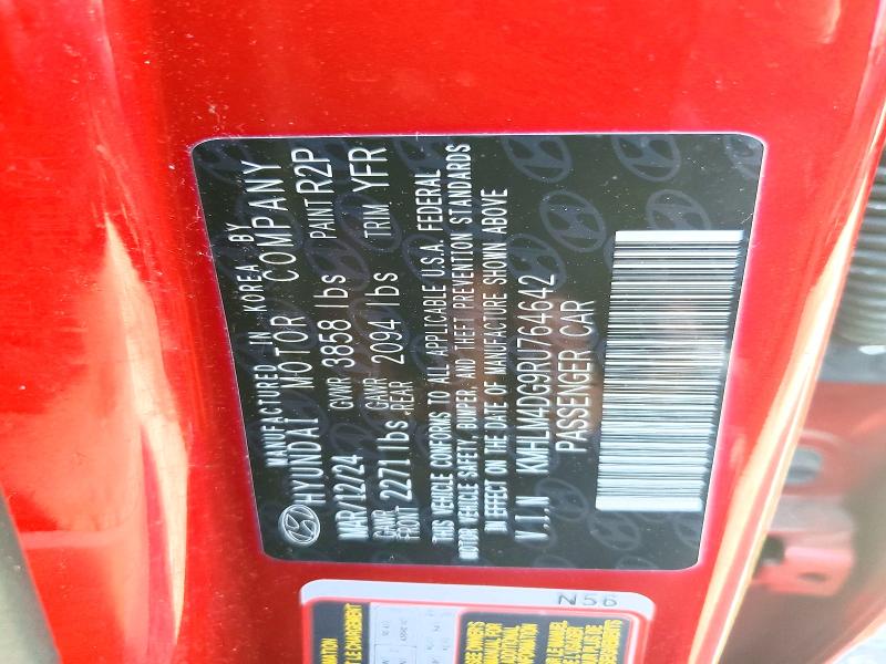 Продаж на аукціоні авто 2024 Hyundai Elantra, vin: KMHLM4DG9RU764642, номер лоту: 45965286