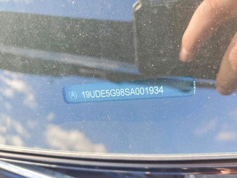 79342275 :رقم المزاد ، 19UDE5G98SA001934 vin ، 2025 Acura Integra مزاد بيع