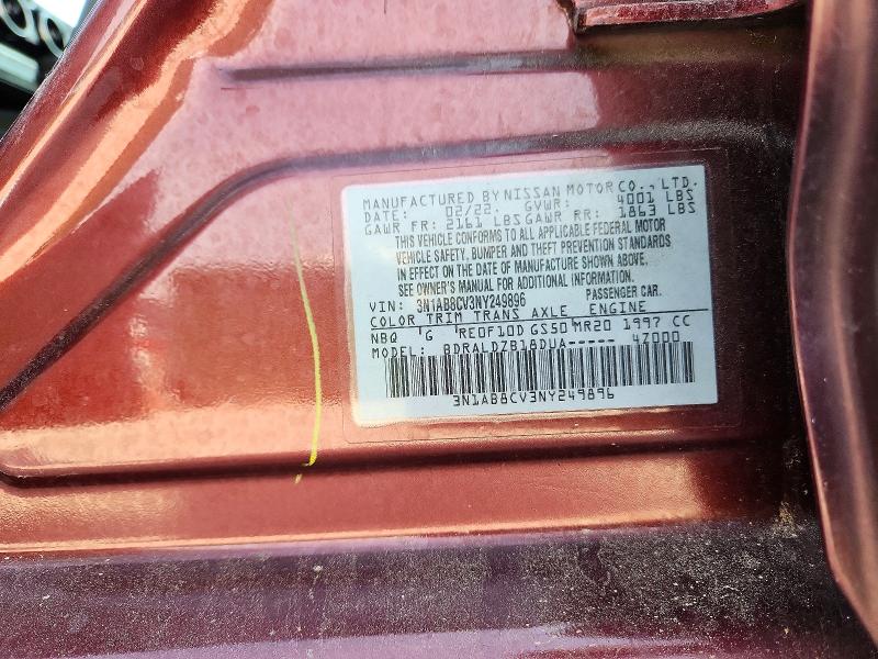 Продаж на аукціоні авто 2022 Nissan Sentra, vin: 3N1AB8CV3NY249896, номер лоту: 47018246
