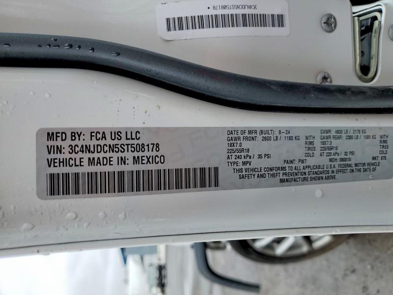 Продажа на аукционе авто 2025 Jeep Compass, vin: 3C4NJDCN5ST508178, номер лота: 48842406