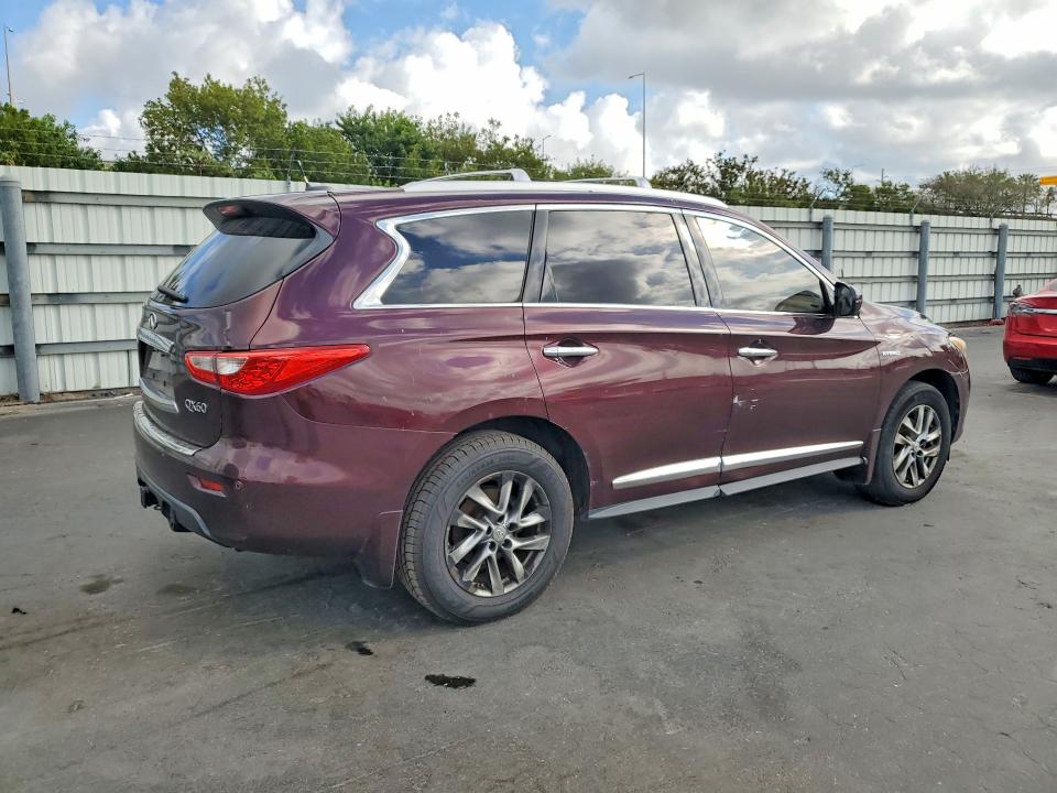 2014 Infiniti Qx60 Hybrid მანქანა იყიდება აუქციონზე, vin: 5N1CL0MN0EC512191, აუქციონის ნომერი: 79517635
