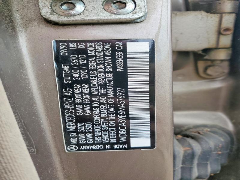 Продаж на аукціоні авто 1991 Mercedes-benz 560, vin: WDBCA39E6MA576927, номер лоту: 45691606