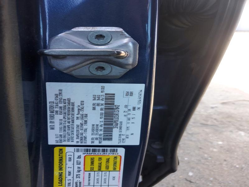 Продажа на аукционе авто 2018 Ford Fusion, vin: 3FA6P0LU2JR137842, номер лота: 47101626