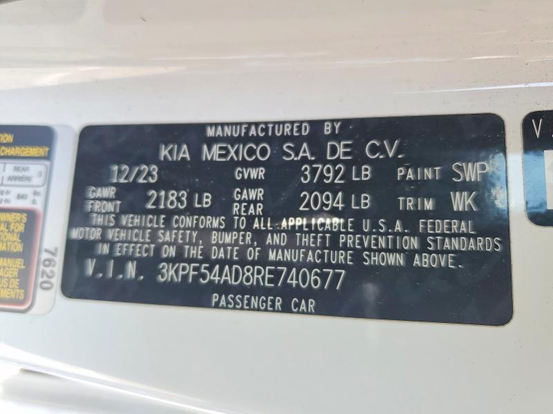 Aukcja sprzedaży 2024 Kia Forte, vin: 3KPF54AD8RE740677, numer aukcji: 45742046