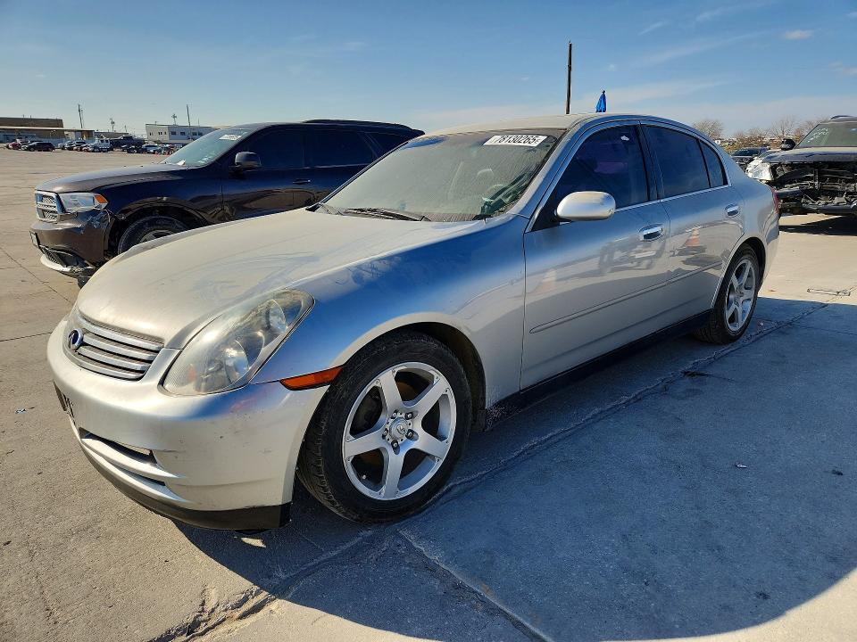2004 Infinity G35 მანქანა იყიდება აუქციონზე, vin: JNKCV51E54M112781, აუქციონის ნომერი: 78130265