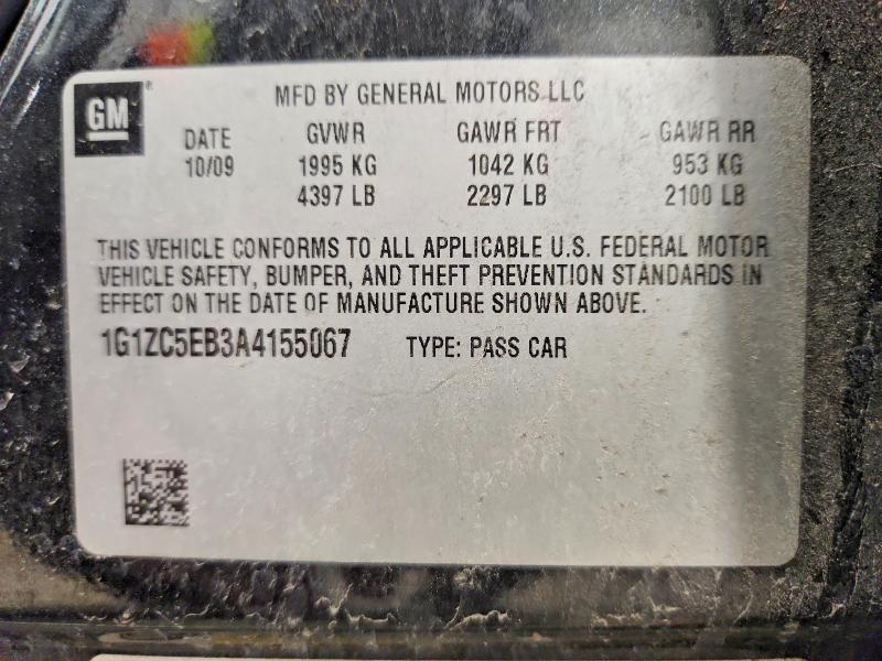 Продаж на аукціоні авто 2010 Chevrolet Malibu, vin: 1G1ZC5EB3A4155067, номер лоту: 53661266