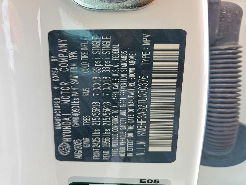 Aukcja sprzedaży 2026 Hyundai Kona, vin: KM8HF3AB2TU370376, numer aukcji: 47608716