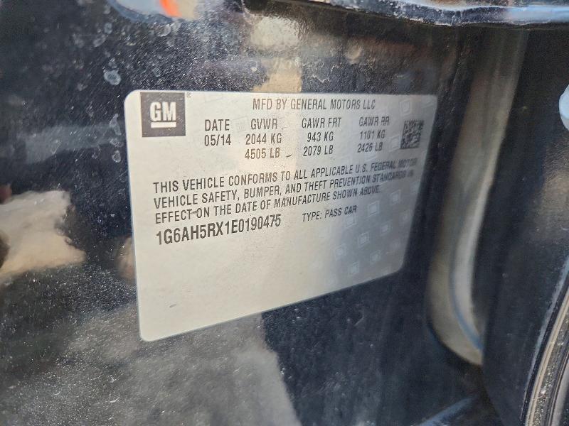 Продажа на аукционе авто 2014 Cadillac Ats, vin: 1G6AH5RX1E0190475, номер лота: 41612676