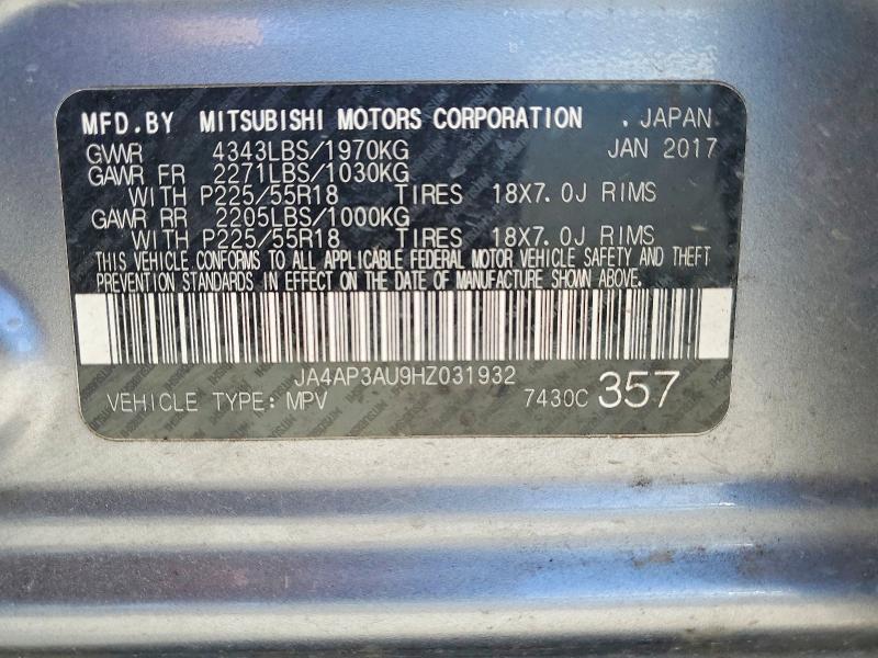 Aukcja sprzedaży 2017 Mitsubishi Outlander Sport, vin: JA4AP3AU9HZ031932, numer aukcji: 46442636