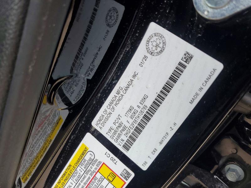Продажа на аукционе авто 2026 Honda Civic, vin: 2HGFE2F56TH106769, номер лота: 41690526