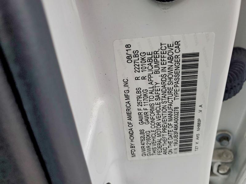 47088276 :رقم المزاد ، 19UUB3F46KA003278 vin ، 2019 Acura Tlx مزاد بيع