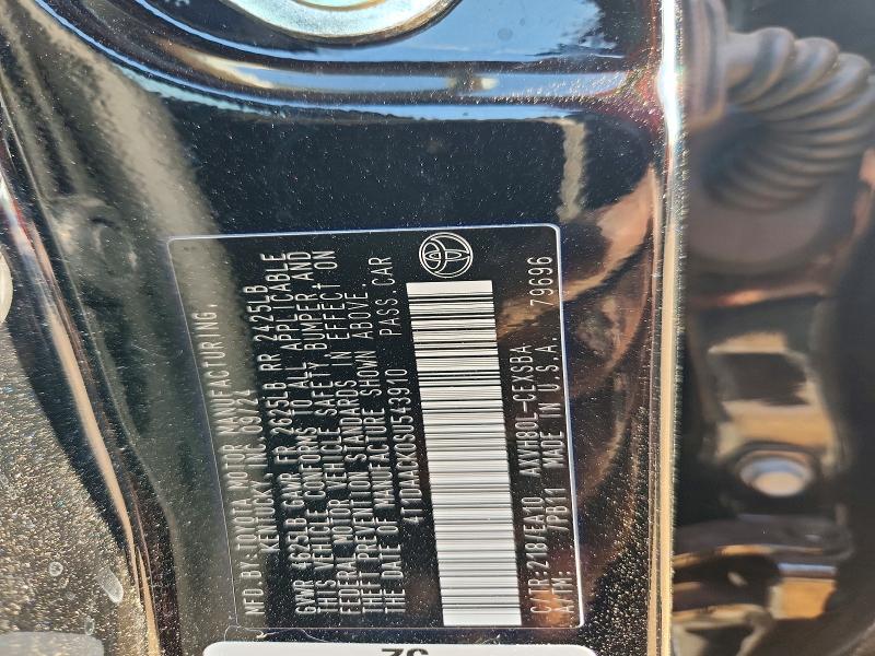 Auction sale of the 2025 Toyota Camry, vin: 4T1DAACK0SU543910, lot number: 47716806