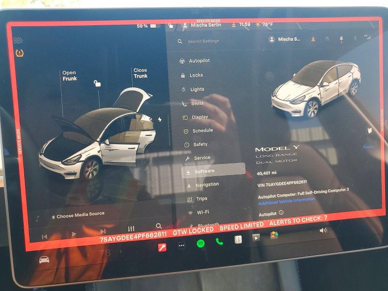 Aukcja sprzedaży 2023 Tesla Model Y, vin: 7SAYGDEE4PF662611, numer aukcji: 45772706