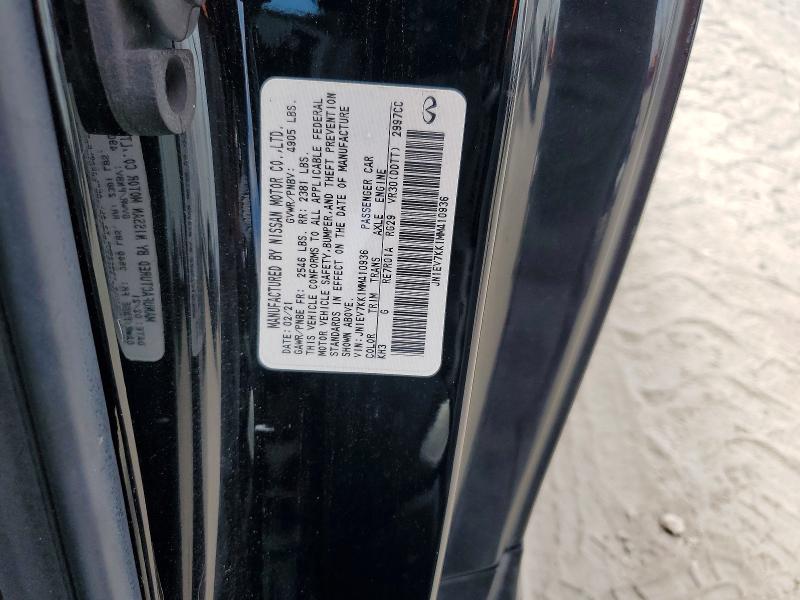 Aukcja sprzedaży 2021 Infiniti Q60, vin: JN1EV7KK1MM410936, numer aukcji: 45525686
