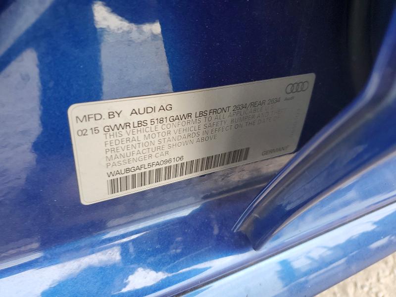 Aukcja sprzedaży 2015 Audi S4, vin: WAUBGAFL5FA096106, numer aukcji: 41831196