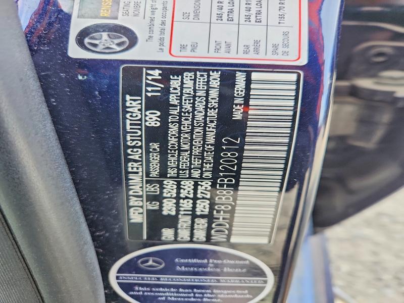 47760316 :رقم المزاد ، WDDHF8JB8FB120812 vin ، 2015 Mercedes-benz E مزاد بيع