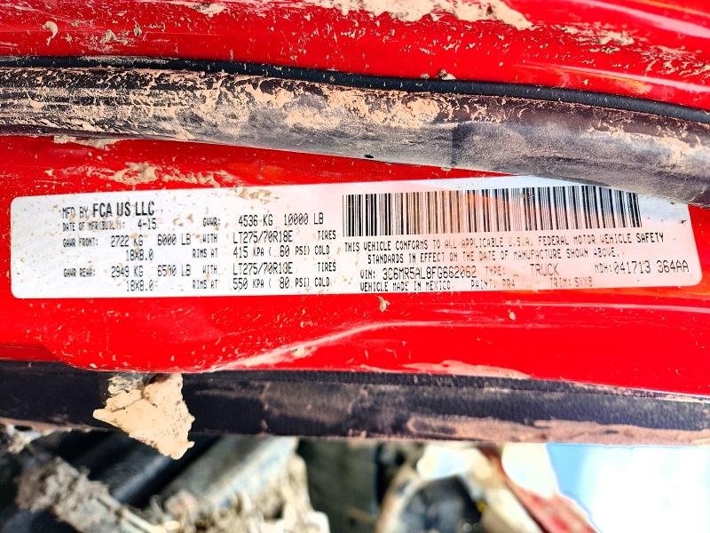 Продажа на аукционе авто 2015 Ram 2500, vin: 3C6MR5AL8FG662062, номер лота: 46487986