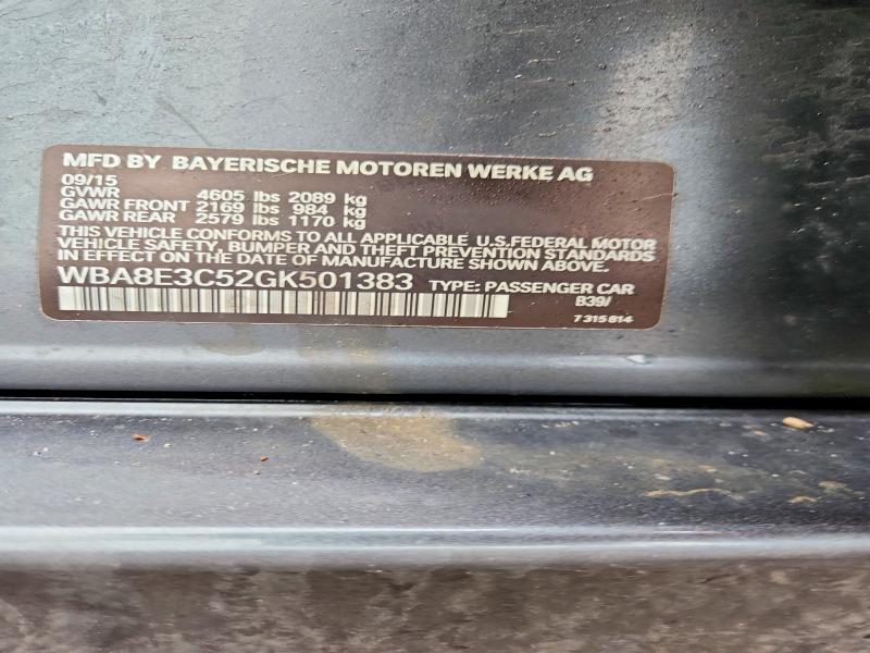 Продаж на аукціоні авто 2016 Bmw 328, vin: WBA8E3C52GK501383, номер лоту: 41649646