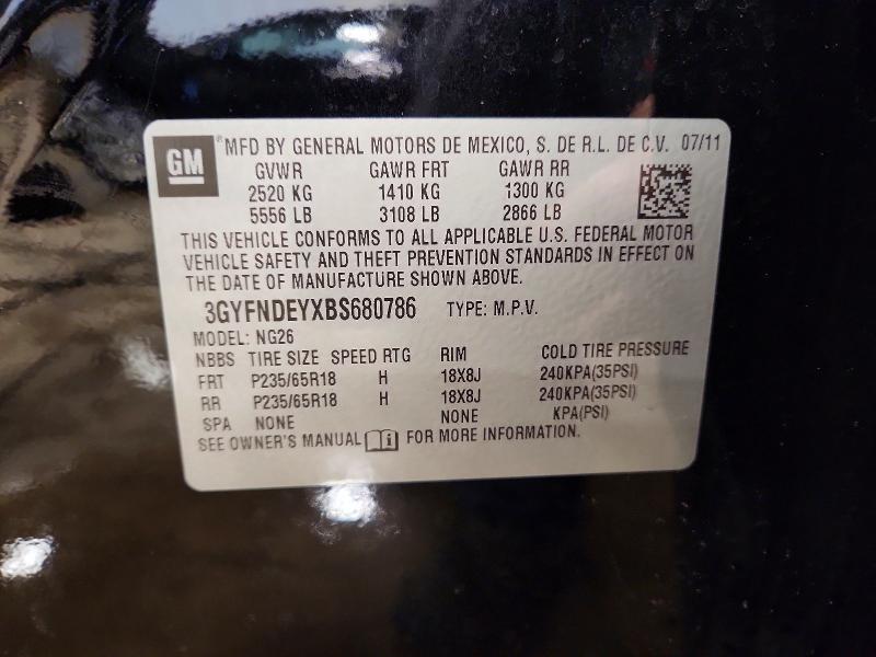 Продаж на аукціоні авто 2011 Cadillac Srx, vin: 3GYFNDEYXBS680786, номер лоту: 46625626