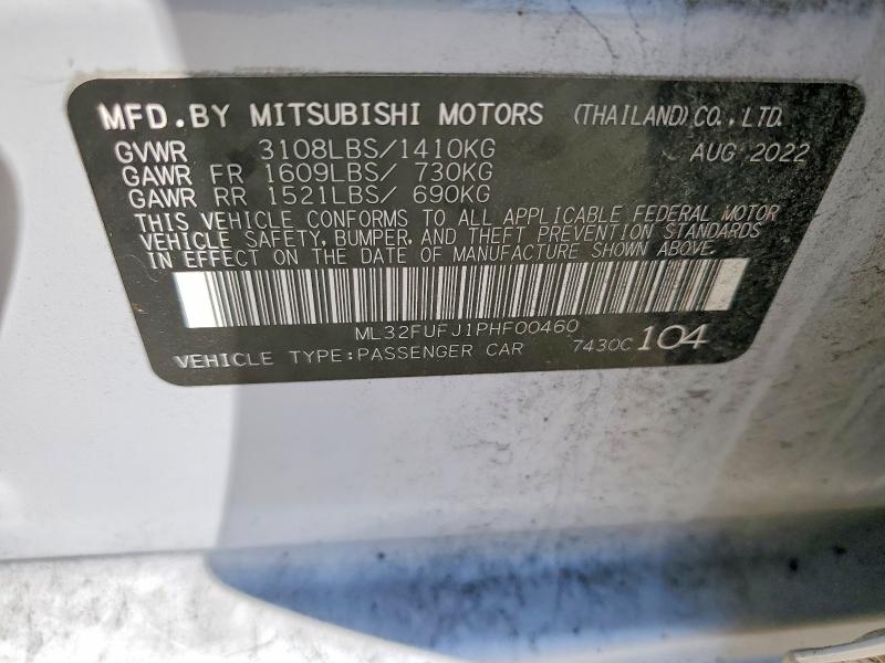 Продаж на аукціоні авто 2019 Mitsubishi Mirage, vin: ML32FUFJ1PHF00460, номер лоту: 47694816