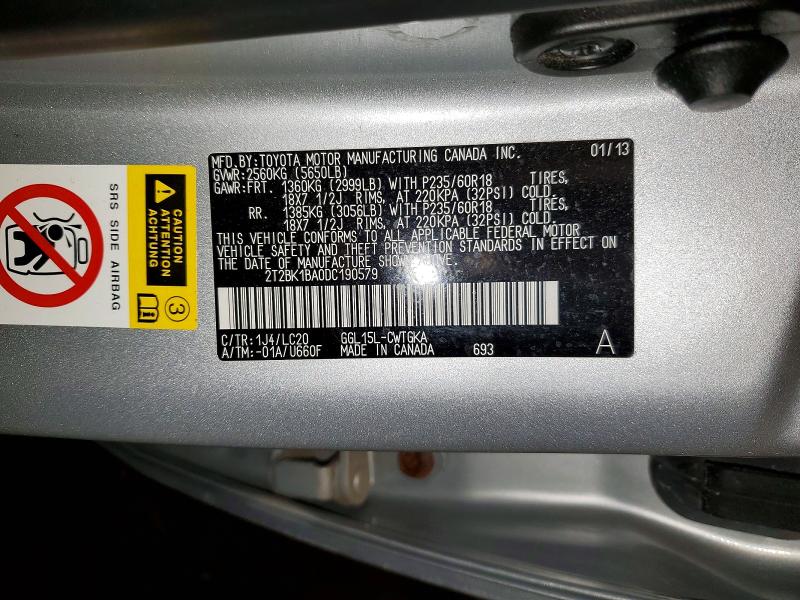 Продаж на аукціоні авто 2013 Lexus Rx 350, vin: 2T2BK1BA0DC190579, номер лоту: 46405836