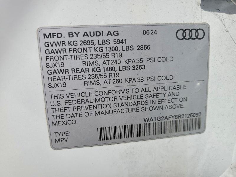 Продажа на аукционе авто 2024 Audi Q5 E, vin: WA1G2AFY8R2125092, номер лота: 47761666