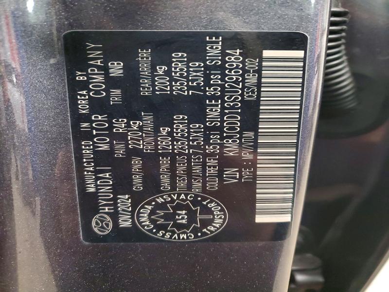 Продажа на аукционе авто 2025 Hyundai Tucson Hybrid, vin: KM8JCDD13SU296984, номер лота: 45668626